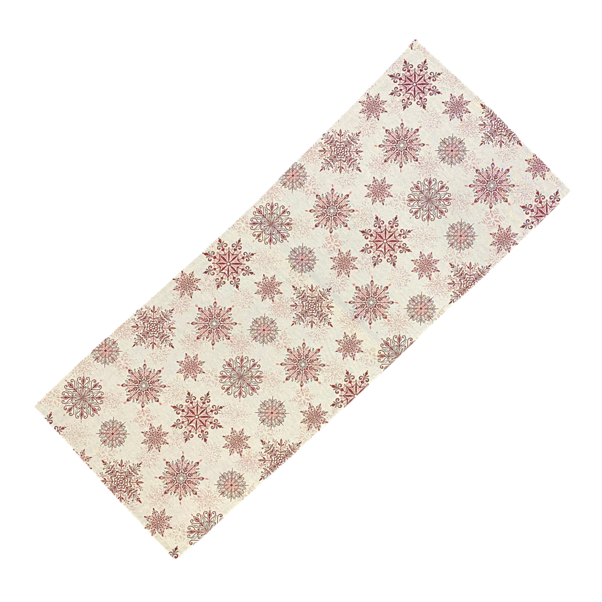 Weihnachtsläufer Gobelin Schneekristall – Tischdekoration | Läufer Weihnachten 40x100cm von Wimpelberg