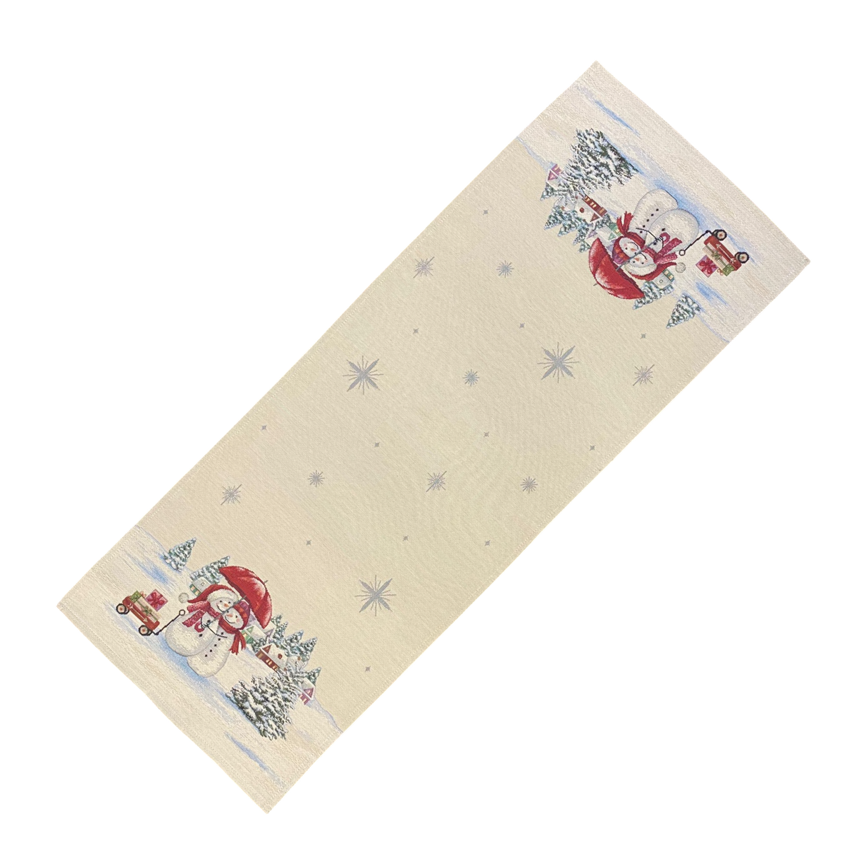 Weihnachtsläufer – Gobelin Schneemänner | Weihnachten Läufer Schneemann 40x100cm von Wimpelberg