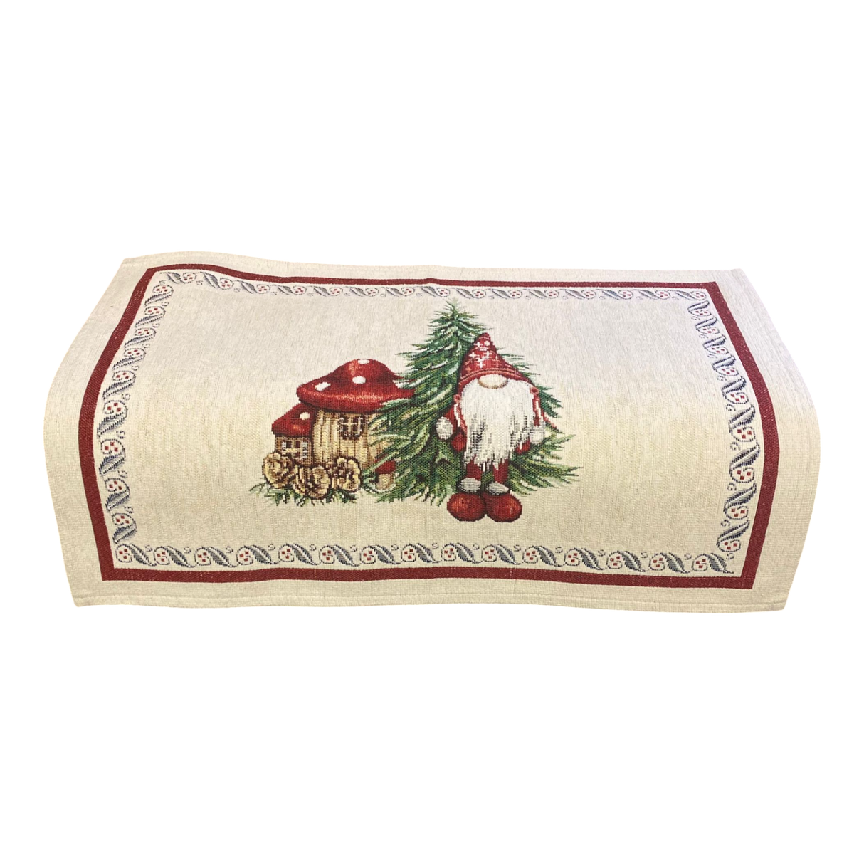 Läufer Gobelin Weihnachten Wichtel mit Pilz Deko Weihnachten von Wimpelberg