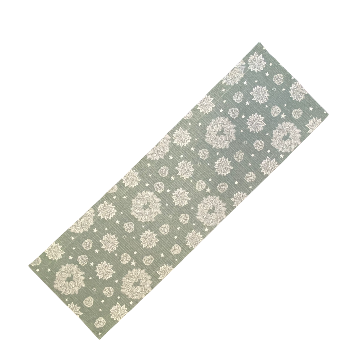 Läufer Weihnachten mit Kränzen – 40x130 cm in Grün | Weihnachten Läufer Motiv von Wimpelberg