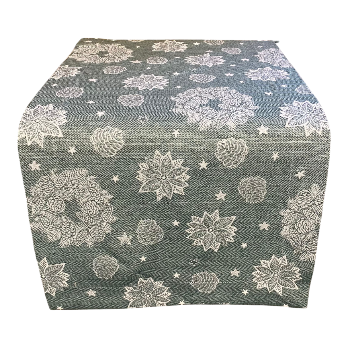 Läufer Weihnachten mit Kränzen – 40x130 cm in Grün | Weihnachten Läufer Motiv von Wimpelberg