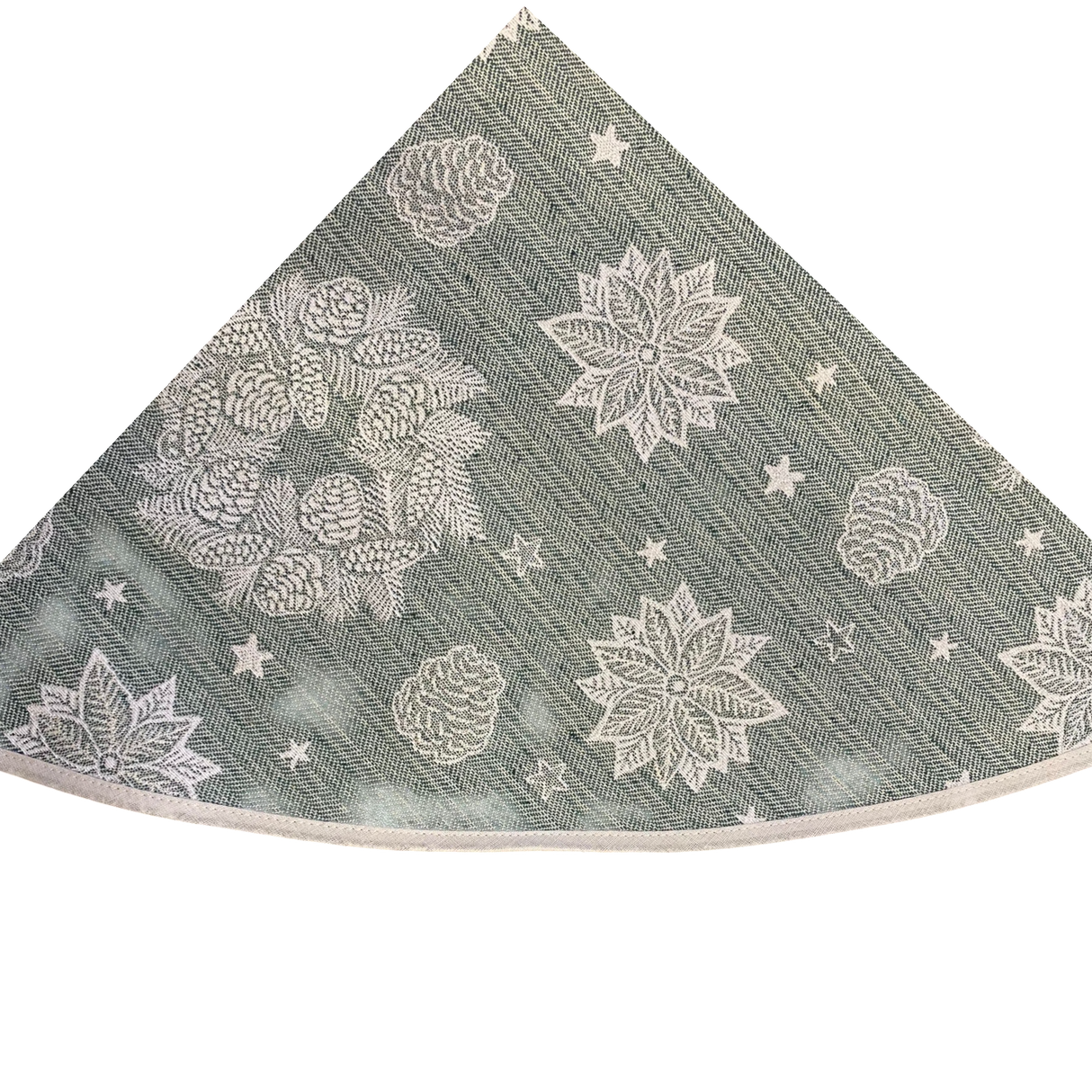 Weihnachten Decke mit Kränzen – 130 cm in Grün | Weihnachtsdecke Kränze Deko von Wimpelberg