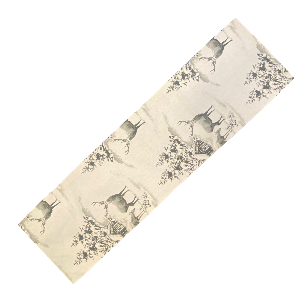 Läufer Dezember mit Hirschen und Winterlandschaft – Winterläufer von Wimpelberg