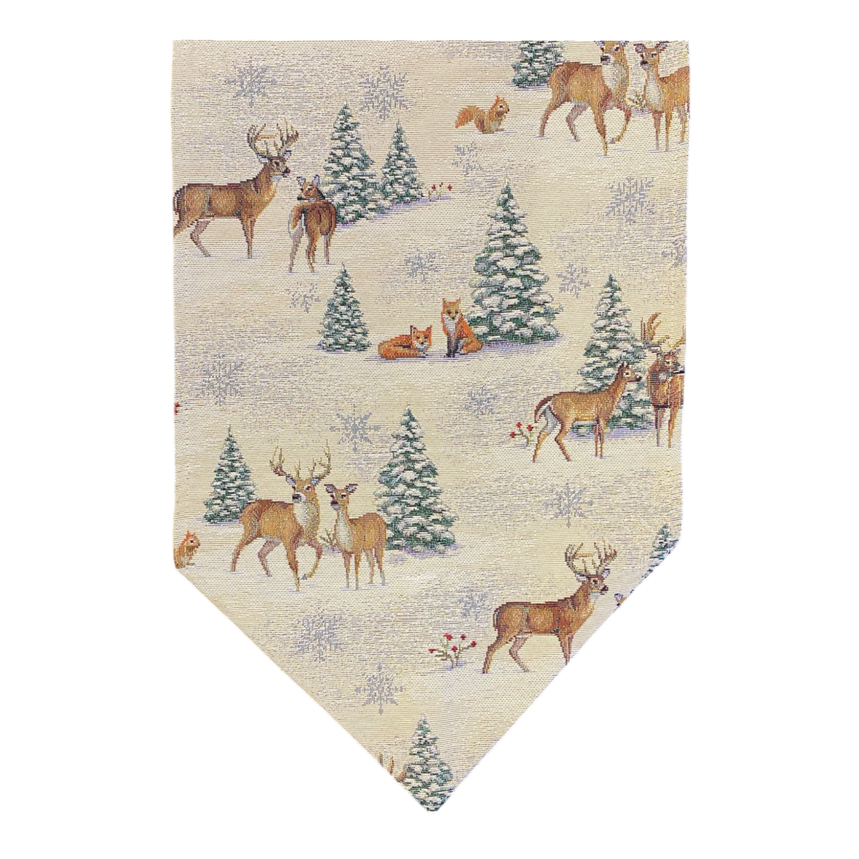 Winter Gobelin Thüringen Tischband 28x160 cm | Winter Tischdeko von Wimpelberg