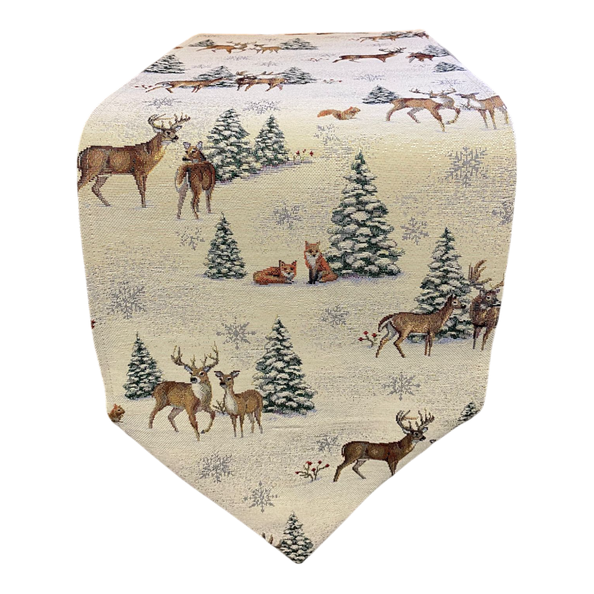 Winter Gobelin Thüringen Tischband 28x160 cm | Winter Tischdeko von Wimpelberg