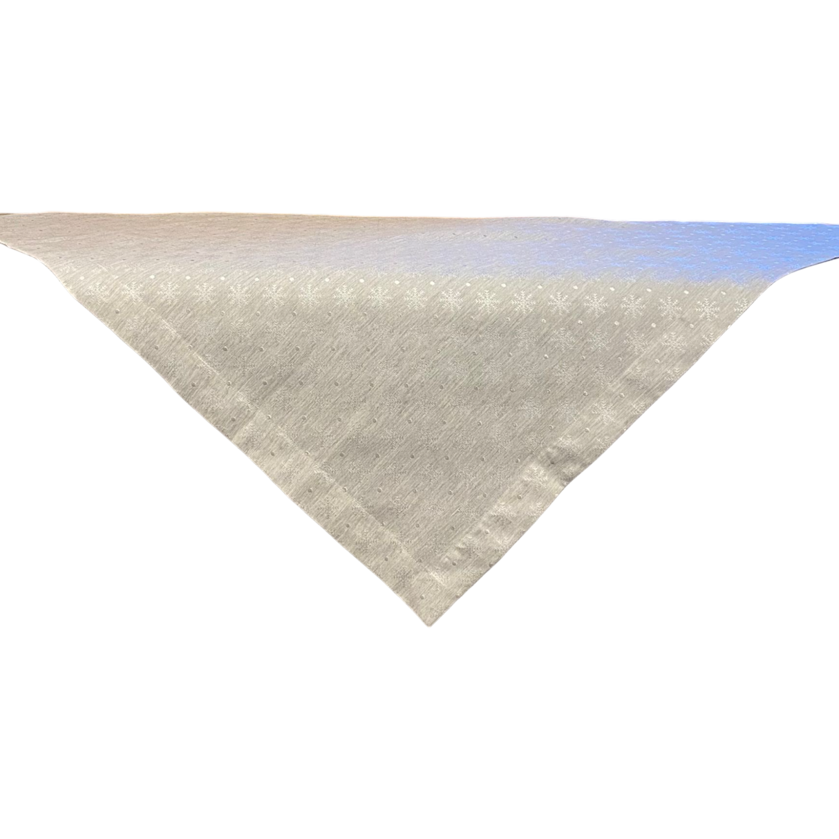 Tischdecke Schneekristalle – 100x100 cm | Winter Tischdeko Decke von Wimpelberg