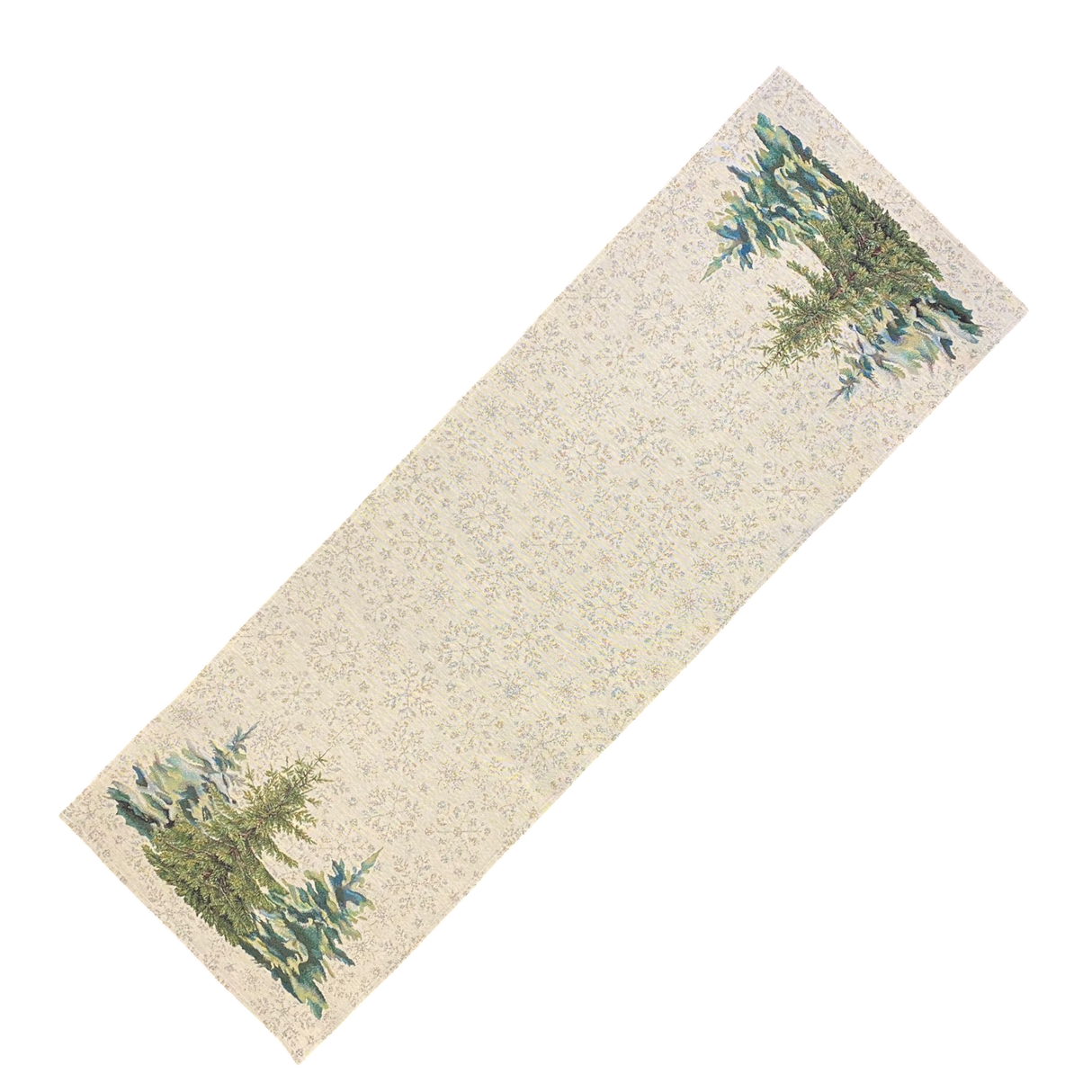 Weihnachtsläufer Gobelin Baum – Festliche Tischdekoration | Weihnachtsdeko 45x140cm von Wimpelberg