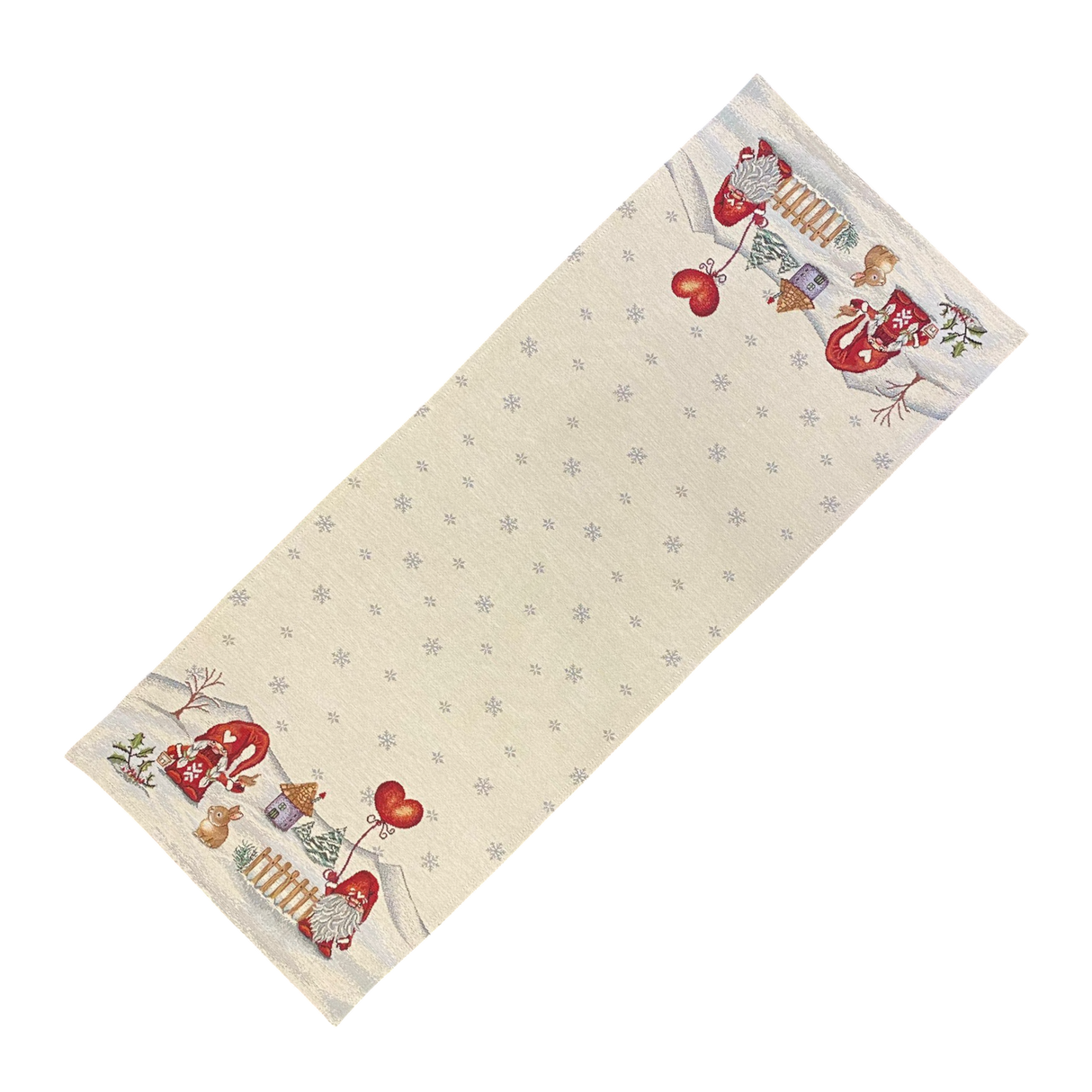 Weihnachtsläufer Gobelin Wichteldorf – Tischdekoration | Läufer Weihnachten 40x100cm von Wimpelberg