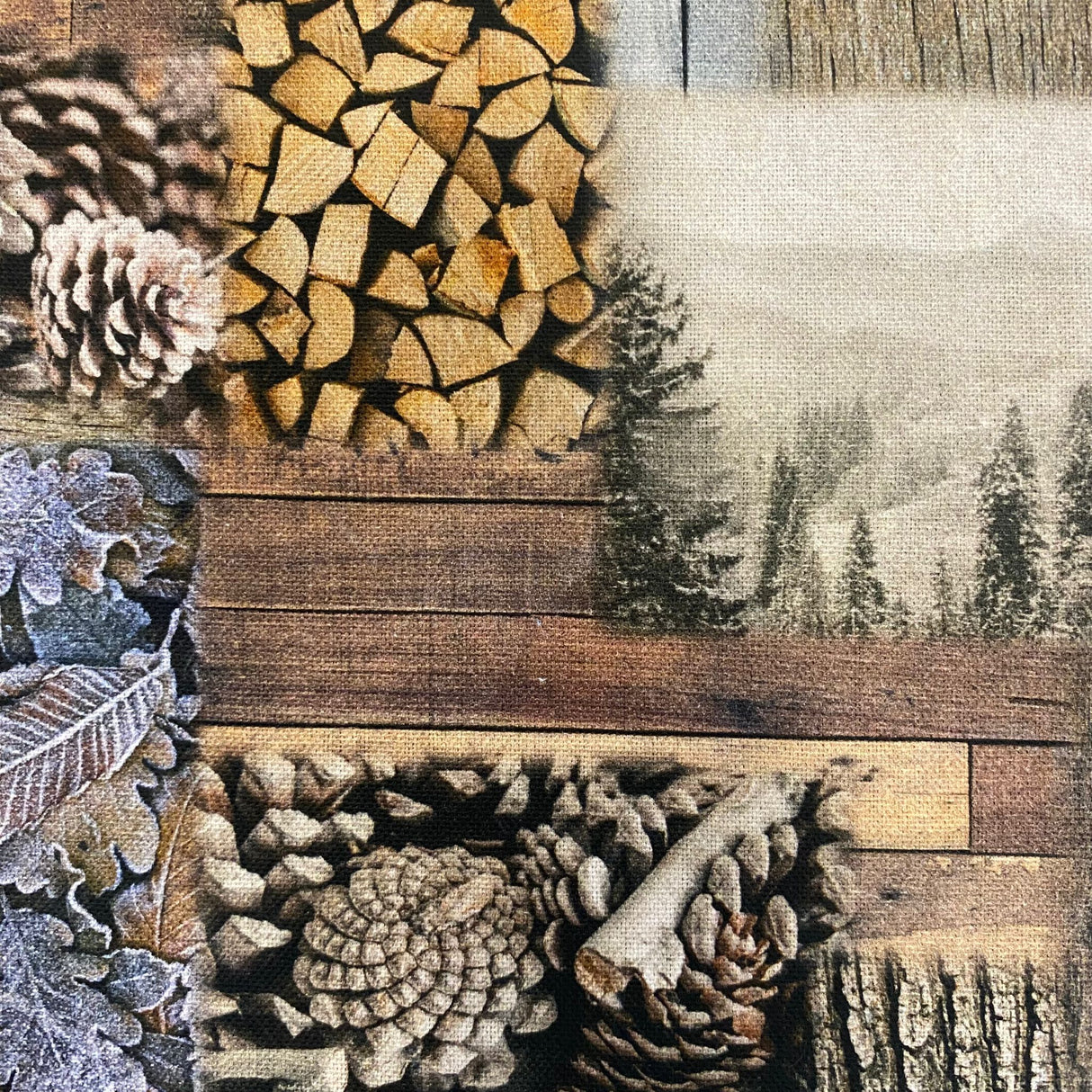 Winterläufer Waldimpressionen – 38x100 cm | Winter Läufer Tischdekoration von Wimpelberg