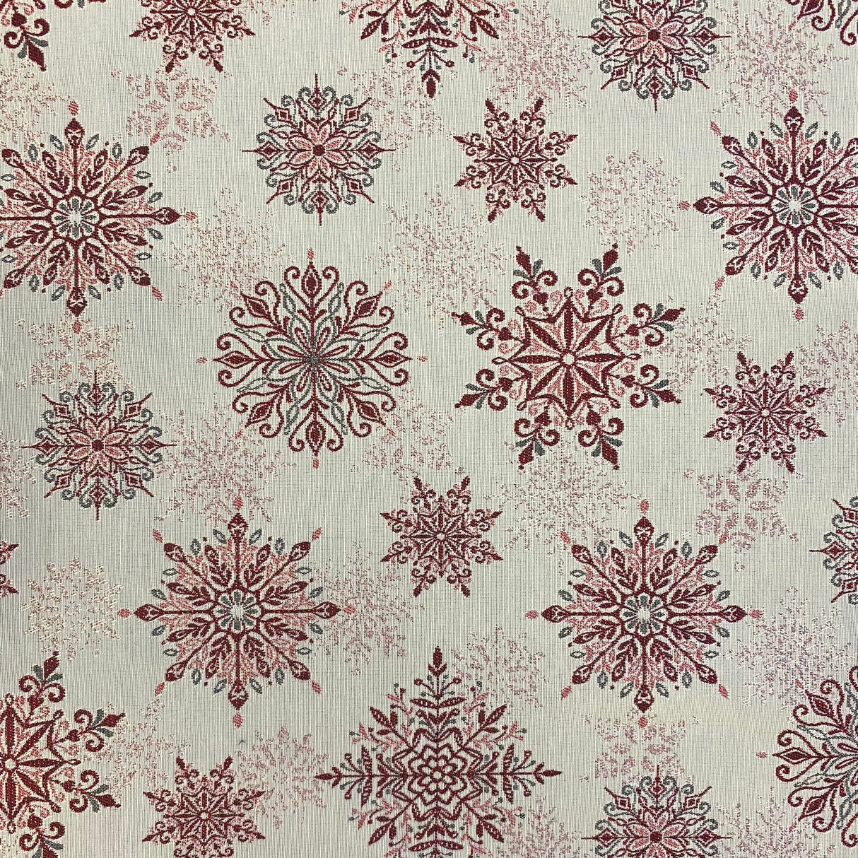 Weihnachtsläufer Gobelin Schneekristall – Tischdekoration | Läufer Weihnachten von Wimpelberg