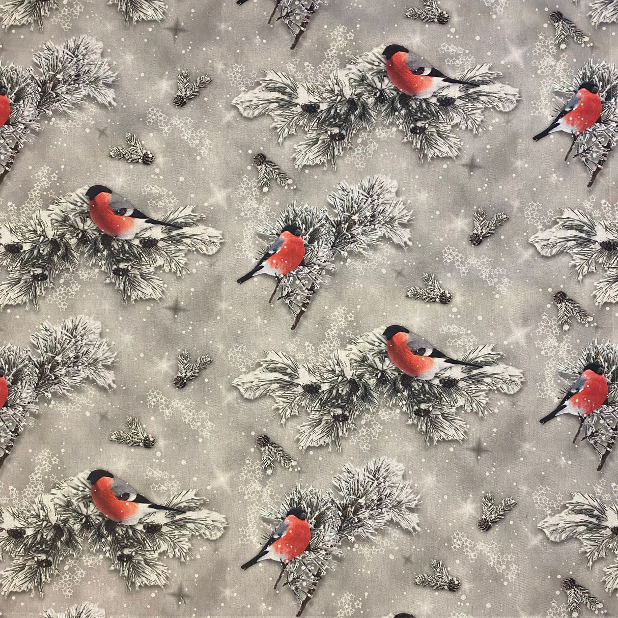 Decke Winterbirds – 85x85 cm | Winterdecke Vögel im Winter von Wimpelberg