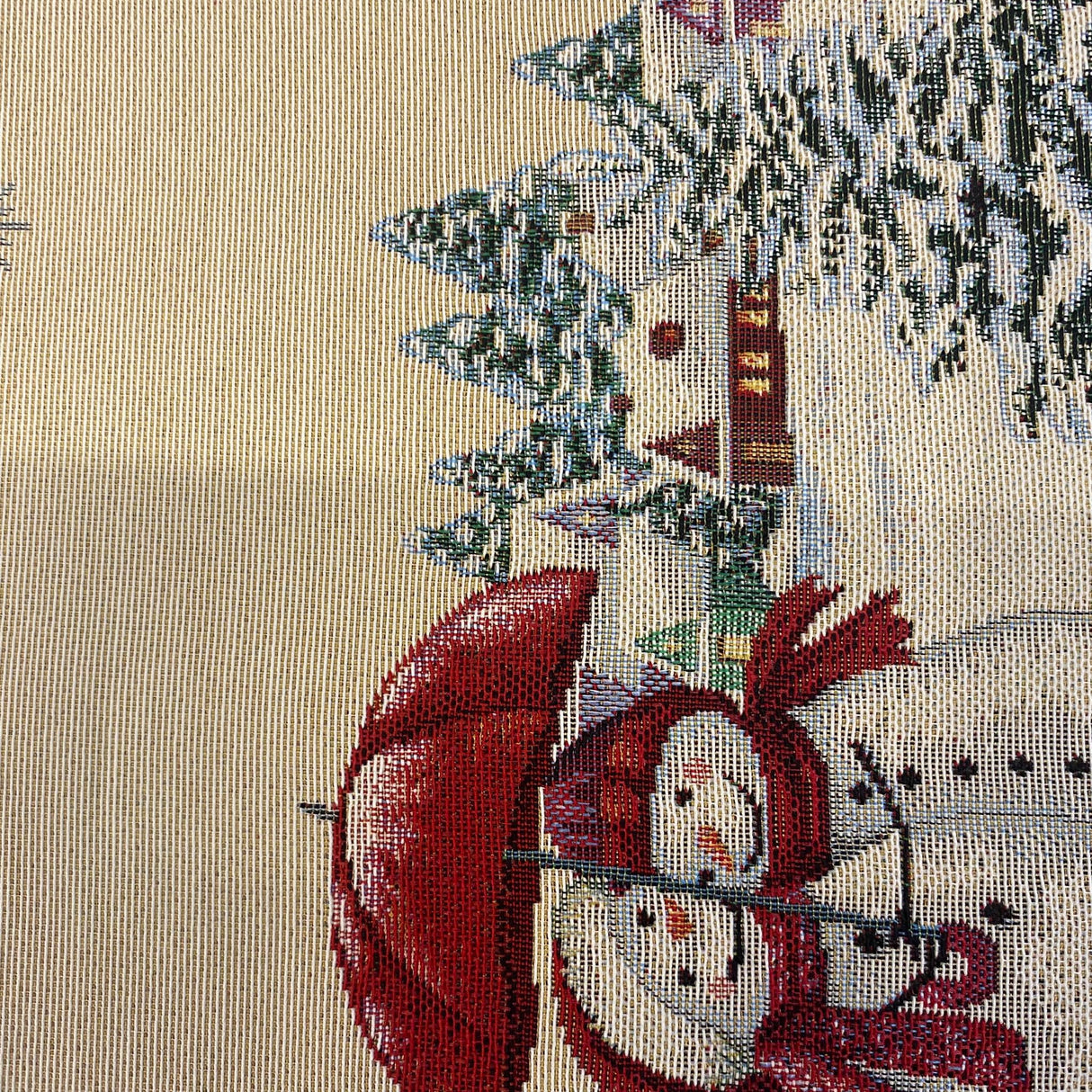 Weihnachtsläufer – Gobelin Schneemänner | Weihnachten Läufer Schneemann von Wimpelberg