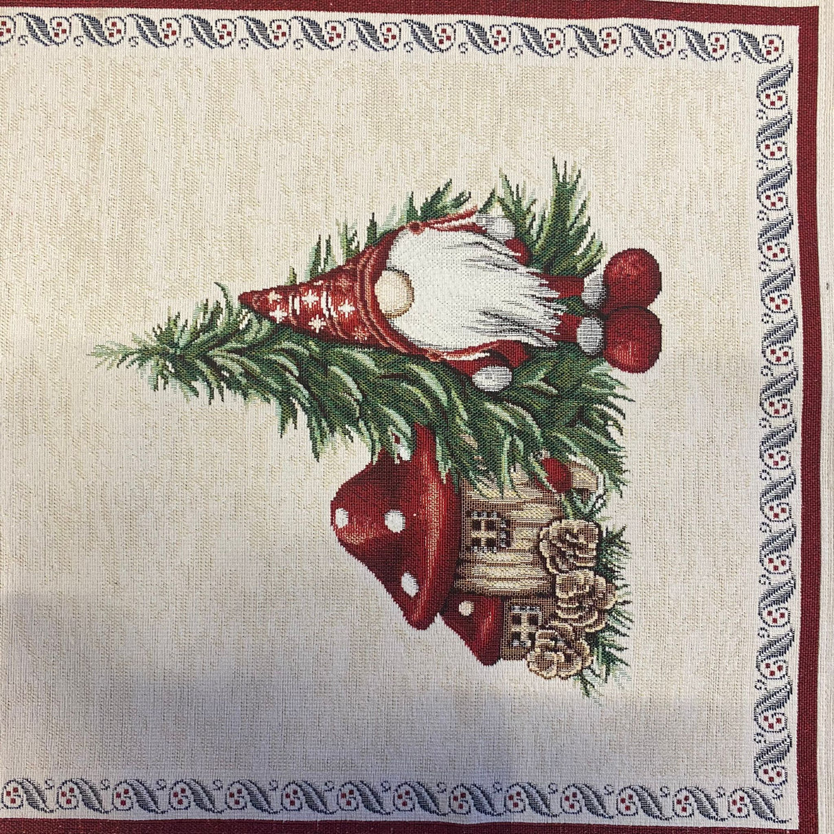 Läufer Gobelin Weihnachten Wichtel mit Pilz Deko Weihnachten von Wimpelberg