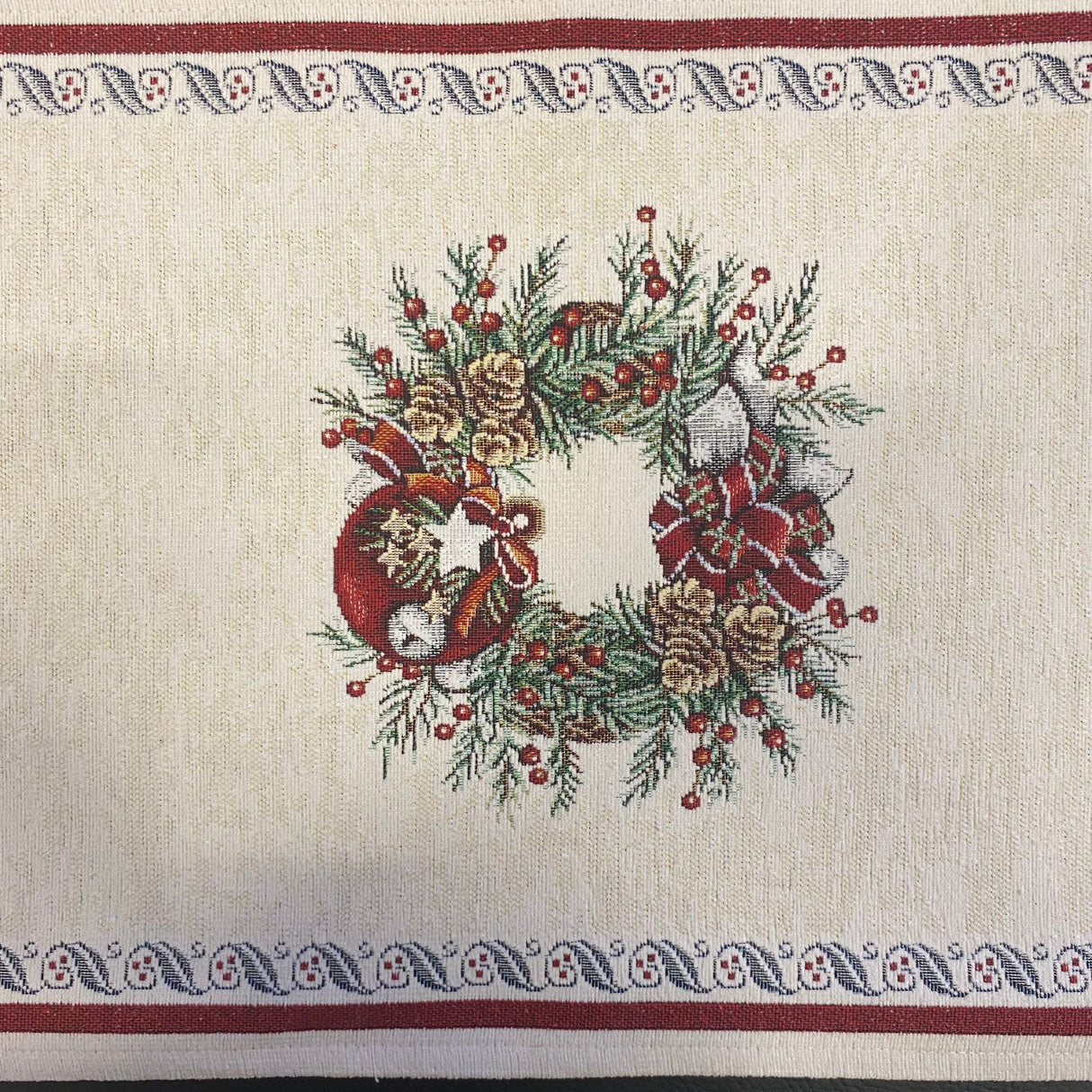 Läufer Gobelin Weihnachten Wichtel mit Pilz Deko Weihnachten von Wimpelberg