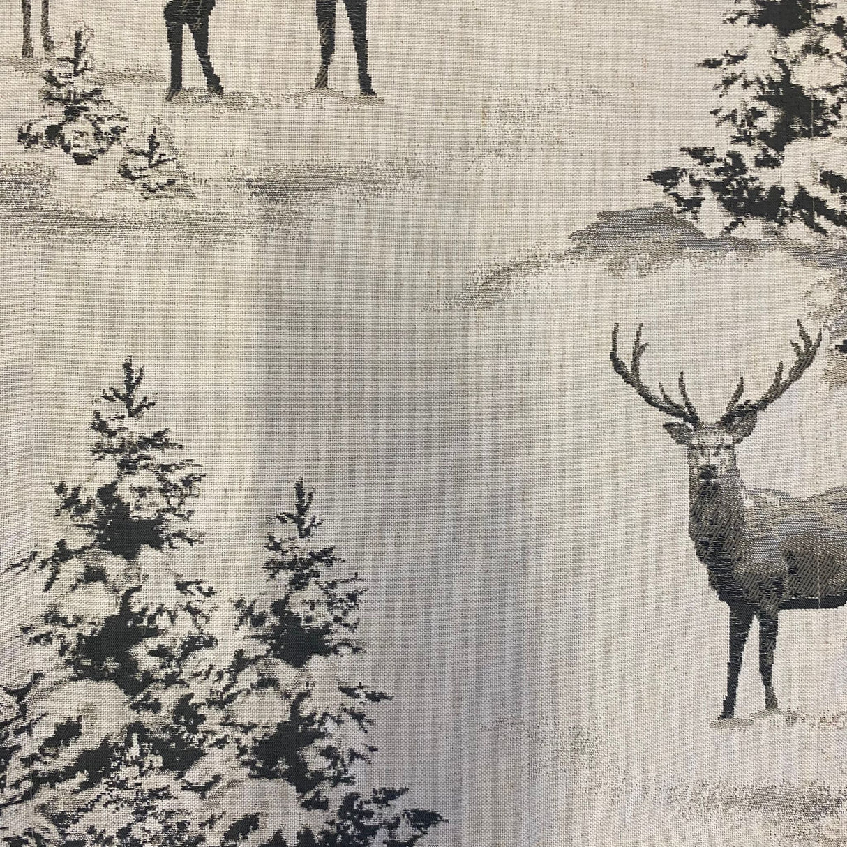 Läufer Dezember mit Hirschen und Winterlandschaft – Winterläufer von Wimpelberg