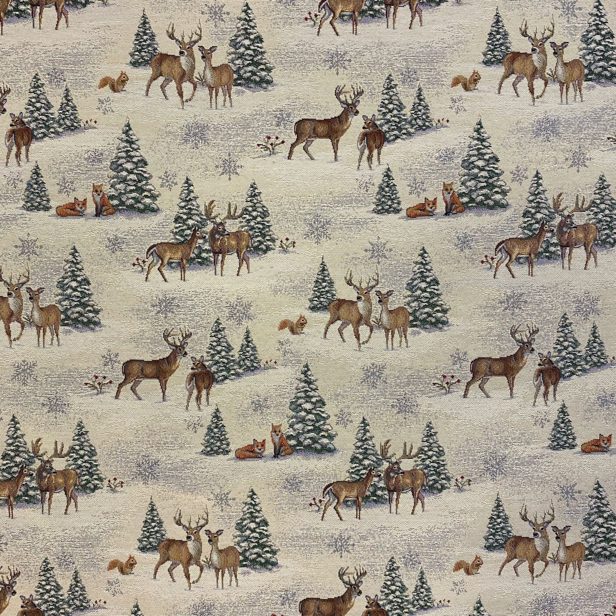 Gobelin Thüringen Decke 85x85 cm | Winterdecke Deko von Wimpelberg