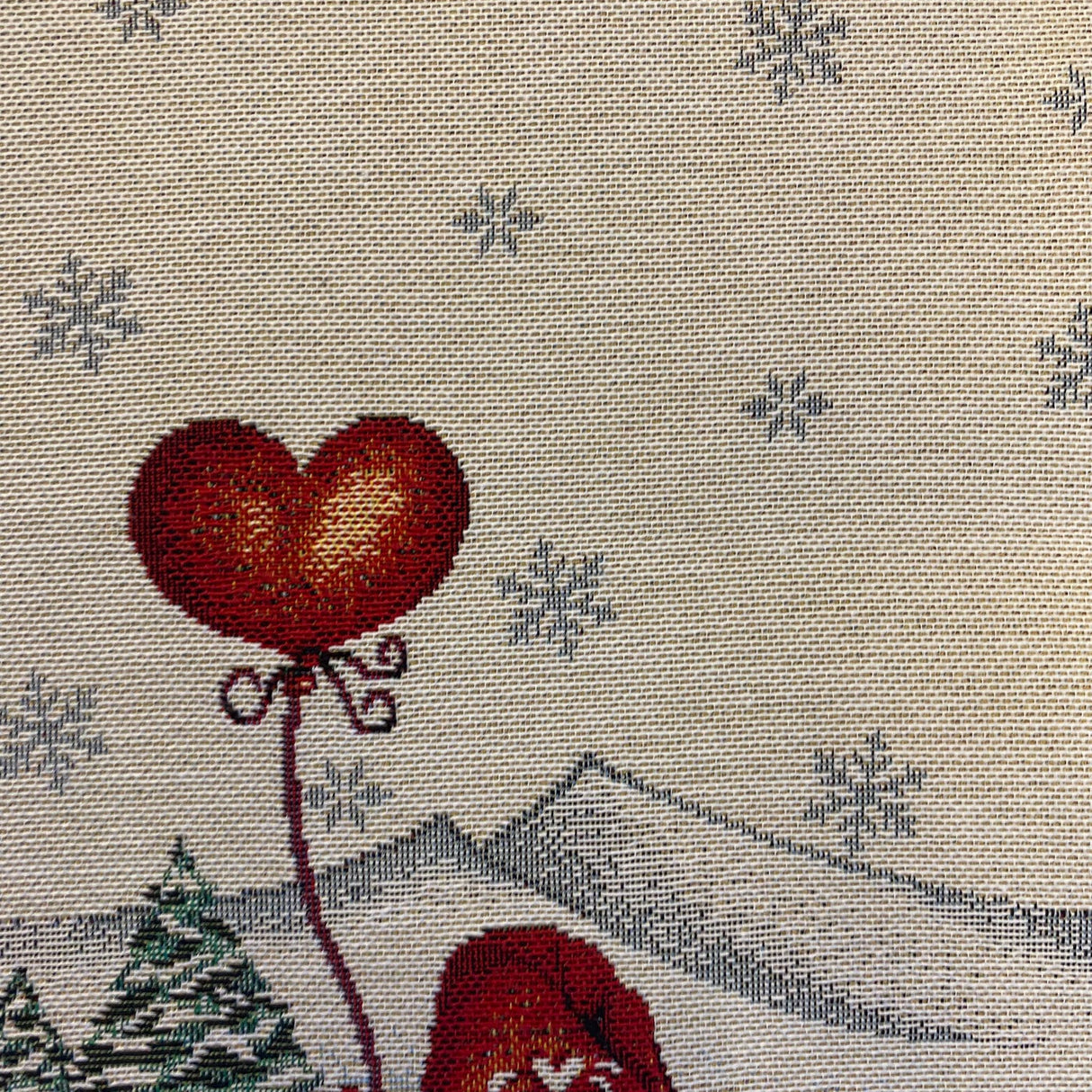 Weihnachtsläufer Gobelin Wichteldorf – Tischdekoration | Läufer Weihnachten von Wimpelberg