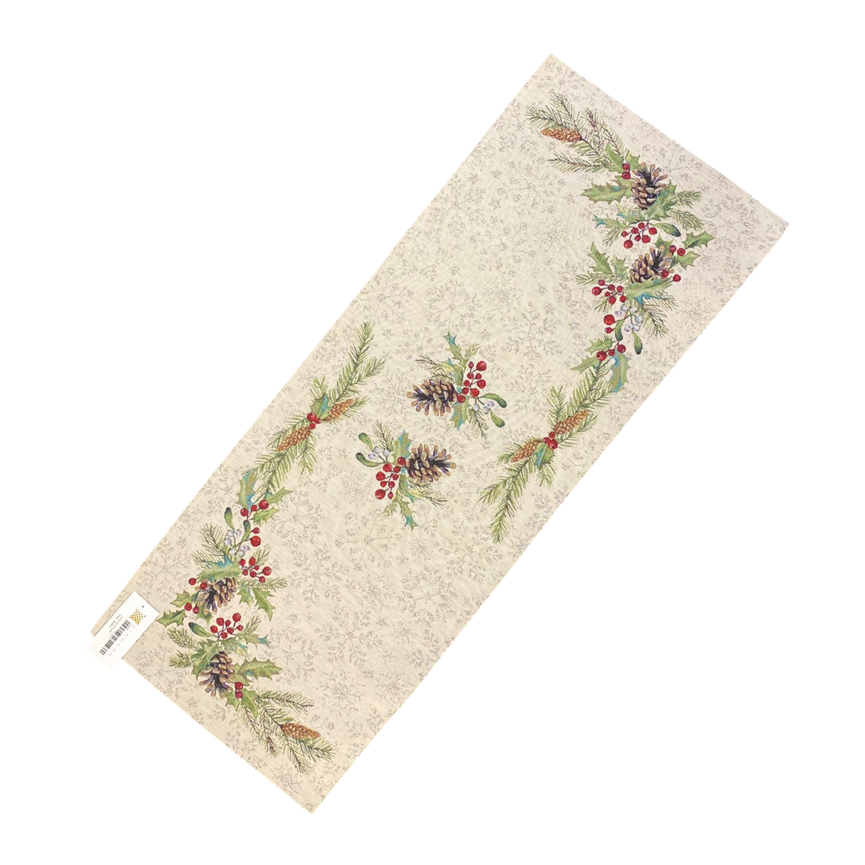 Winter Gesteck Gobelin-Läufer 38x100 cm | Winter Tischdeko von Wimpelberg