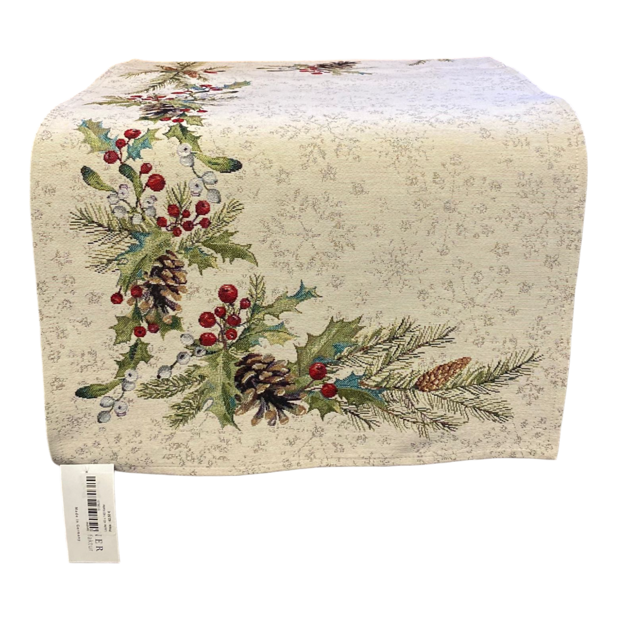 Winterläufer Gobelin Kiefer Läufer 45x140 cm | Winterdeko von Wimpelberg