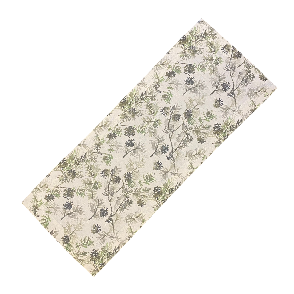 Läufer mit Lärchenzapfen – 40x100 cm und 40x130 cm | Tischdeko Winter Läufer 40x100 von Wimpelberg