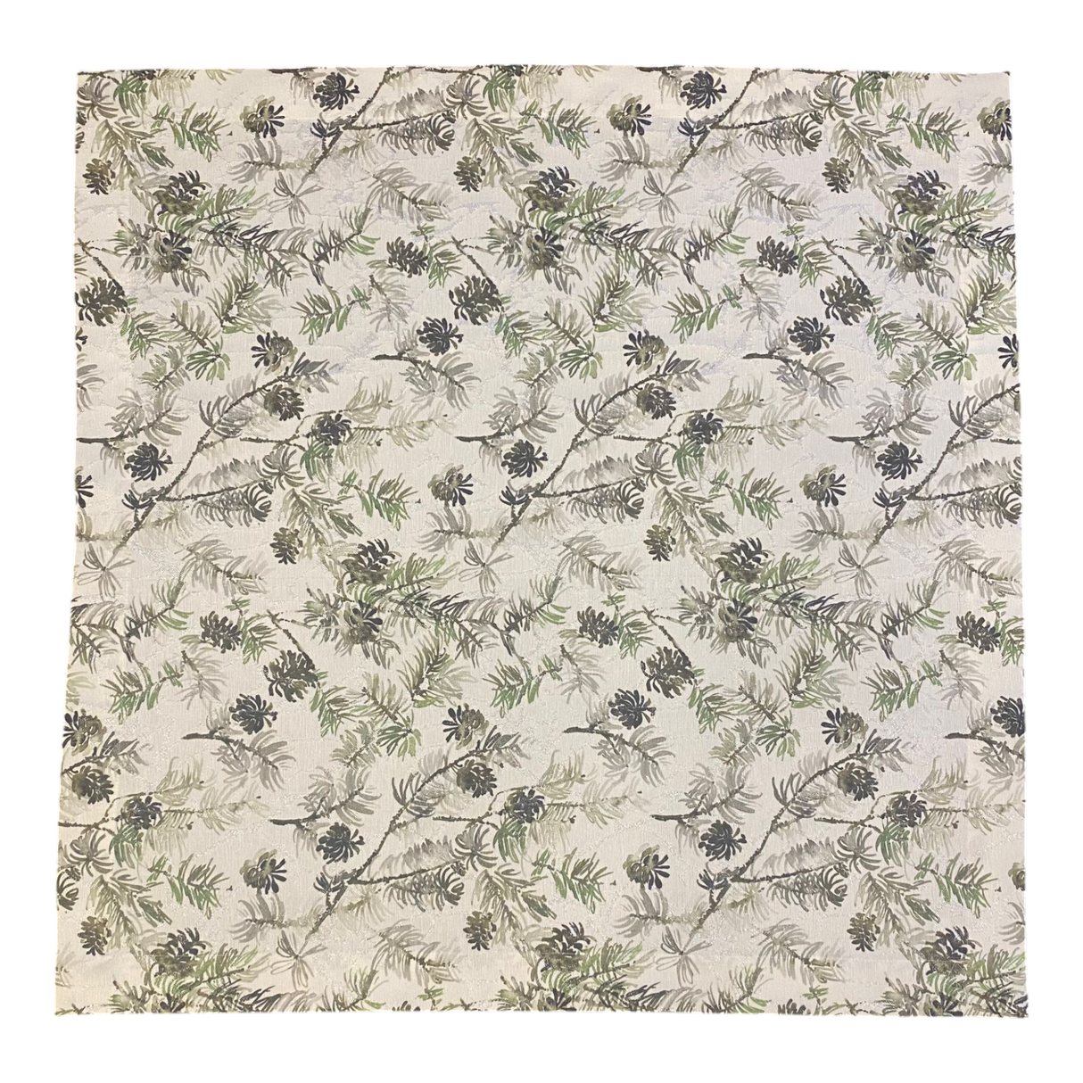 Decke Lärchenzapfen – 85x85 cm | Winterdecke Tischdeko Winter von Wimpelberg