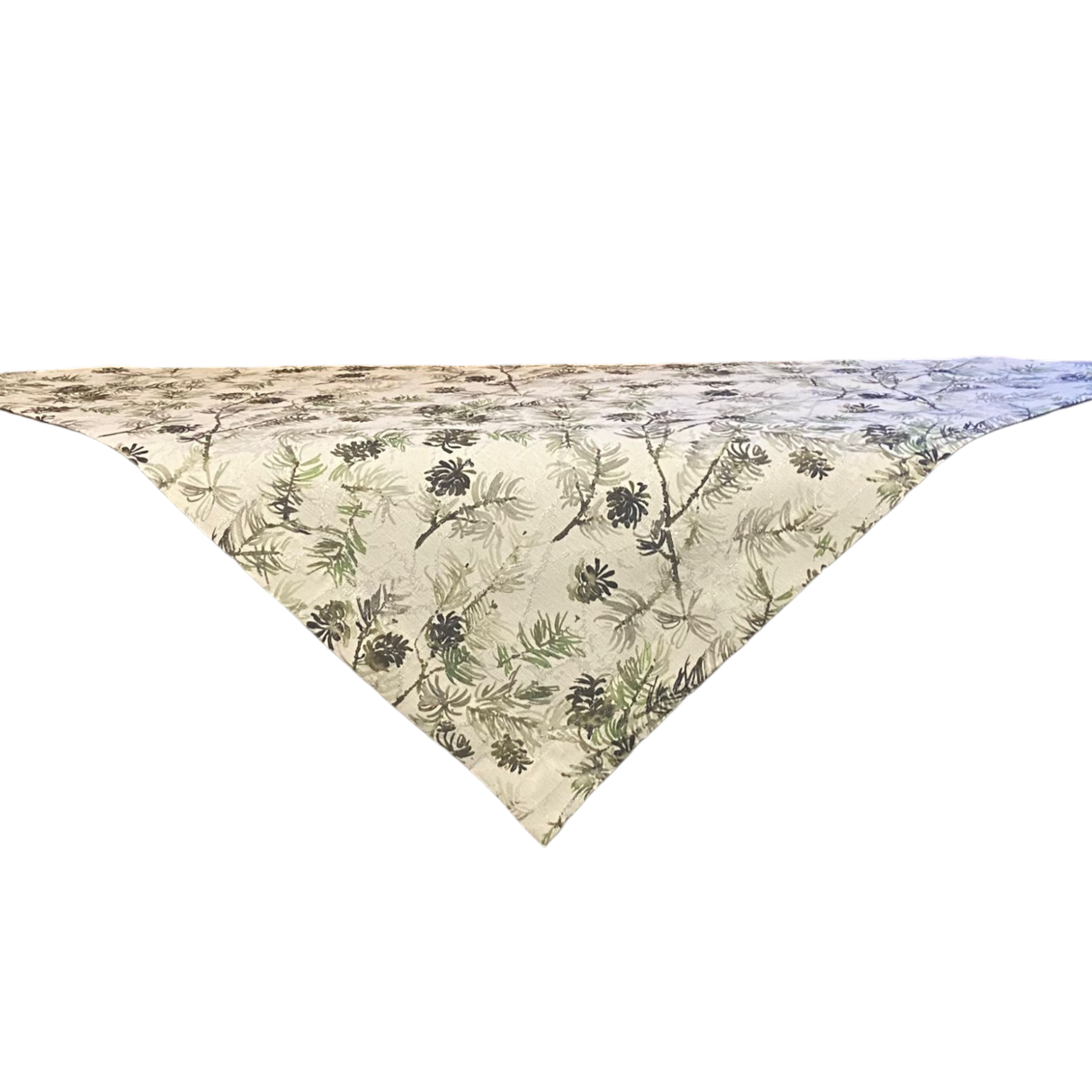 Decke Lärchenzapfen – 85x85 cm | Winterdecke Tischdeko Winter von Wimpelberg