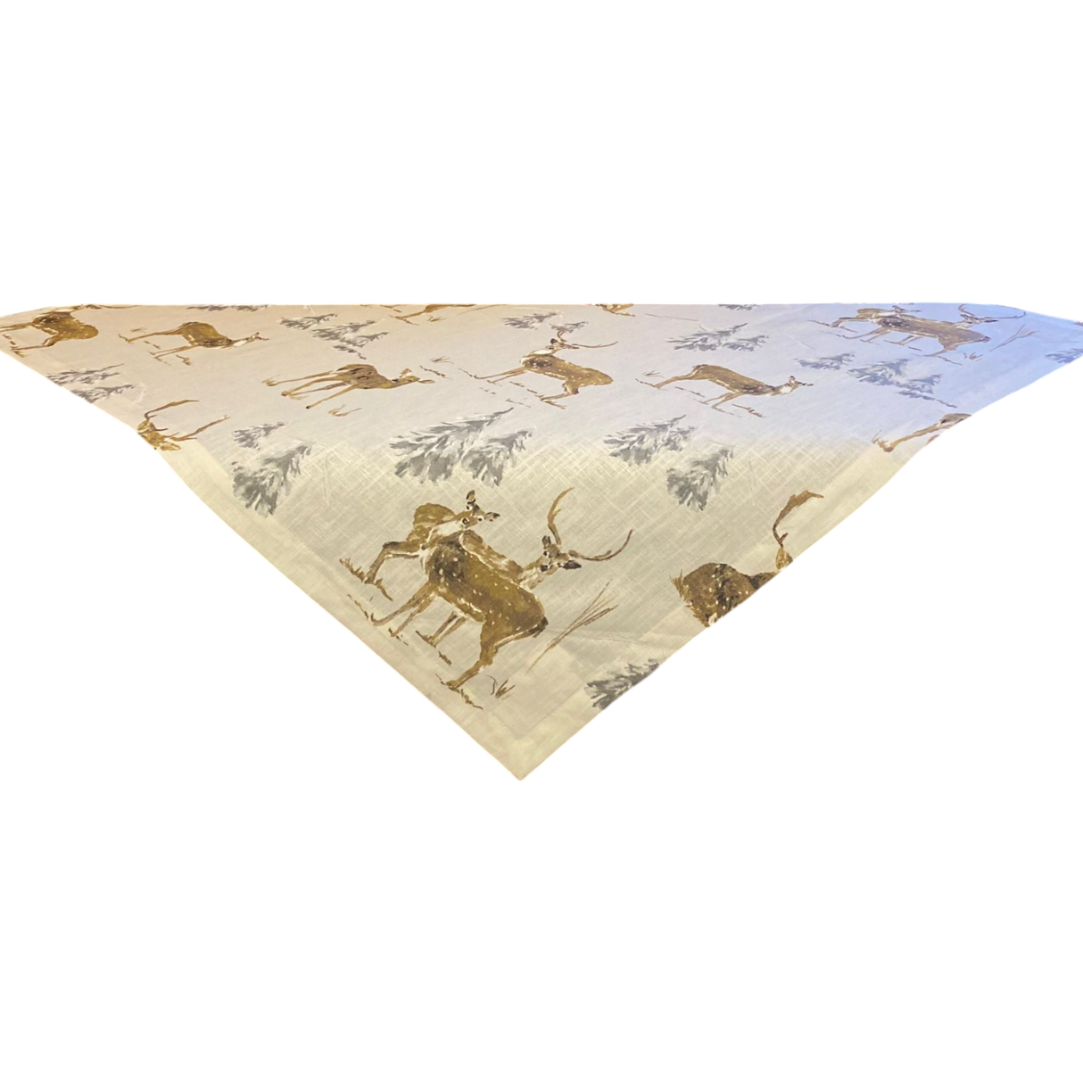 Winterdecke Rehwild – 85x85 cm | Winterdecke Tischdekoration von Wimpelberg