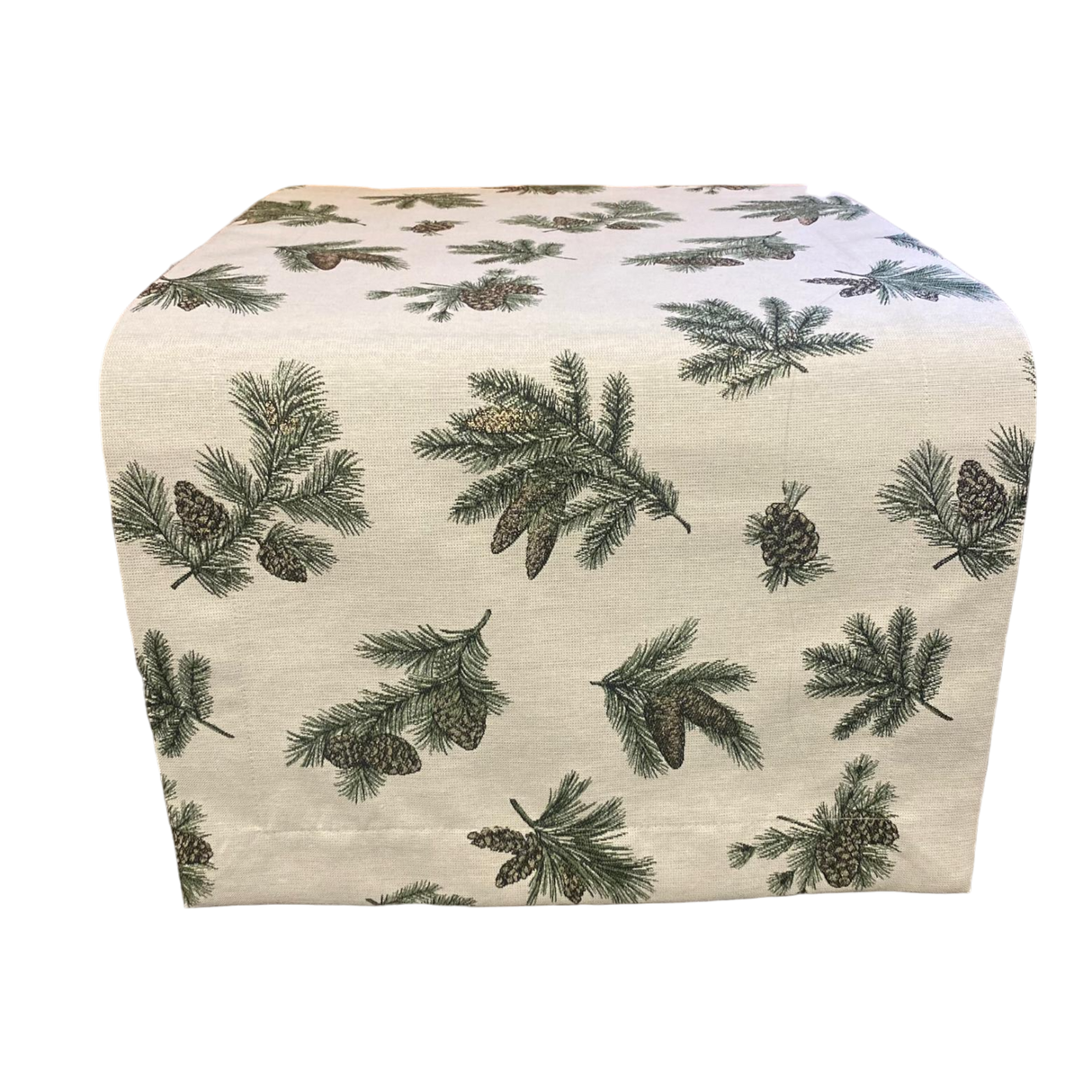 Winterläufer Goldzapfen Winterdeko 40x100 cm | Winter Tischdeko von Wimpelberg