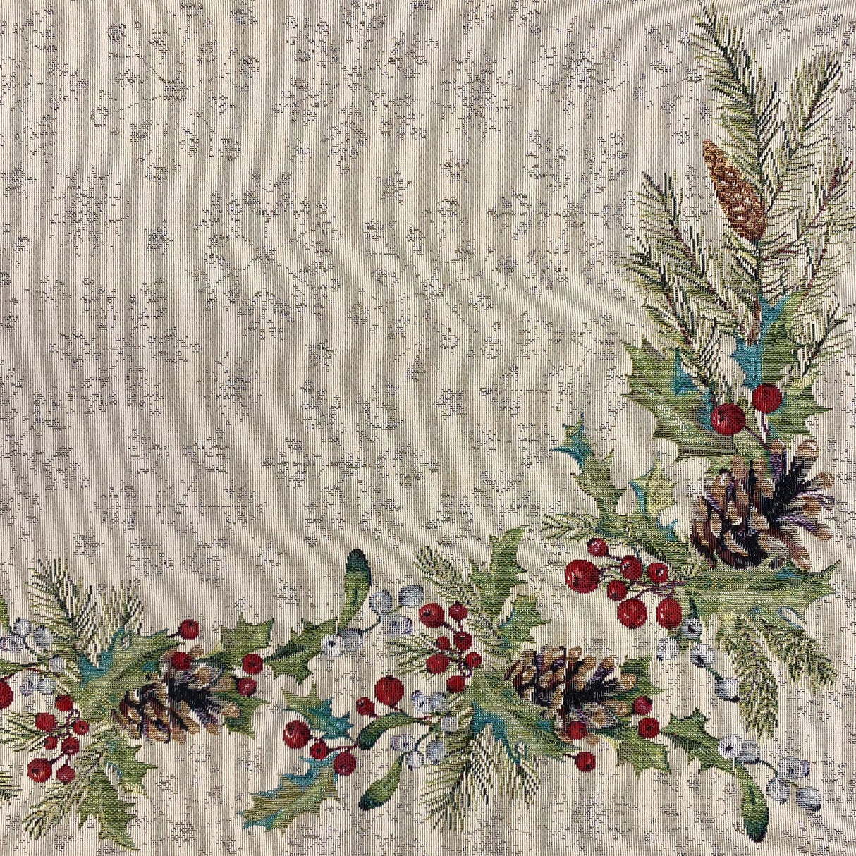 Winterläufer Gobelin Kiefer Läufer 45x140 cm | Winterdeko von Wimpelberg