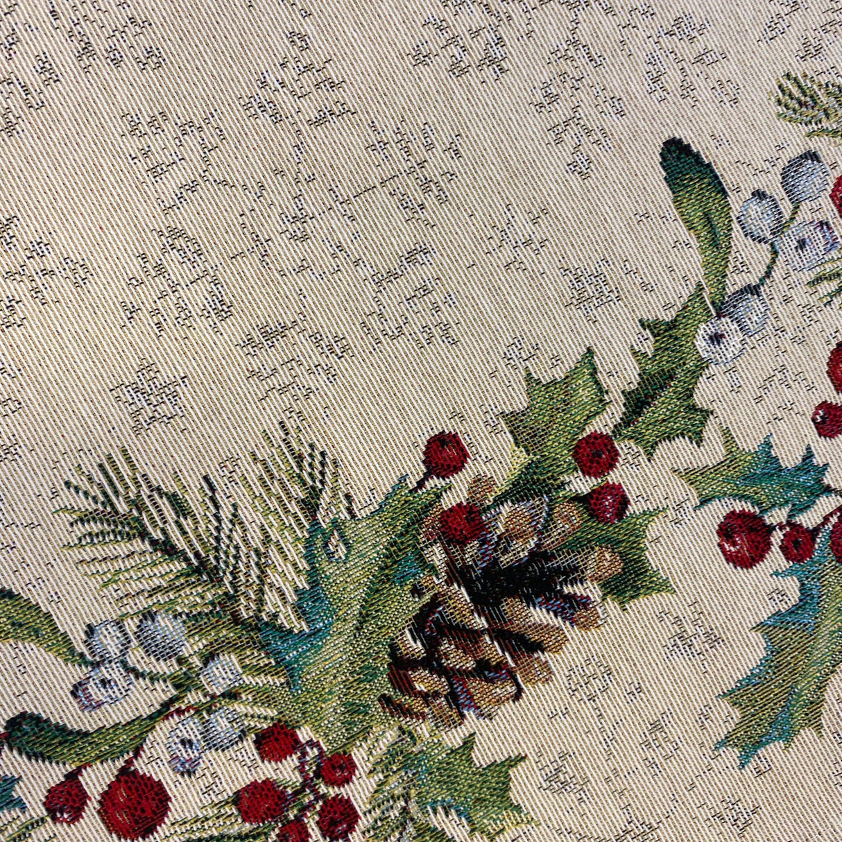 Winterläufer Gobelin Kiefer Läufer 45x140 cm | Winterdeko von Wimpelberg