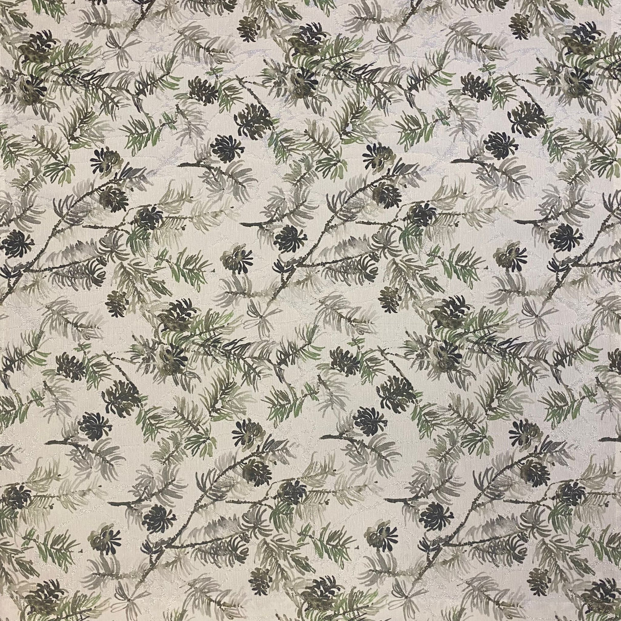 Decke Lärchenzapfen – 85x85 cm | Winterdecke Tischdeko Winter von Wimpelberg