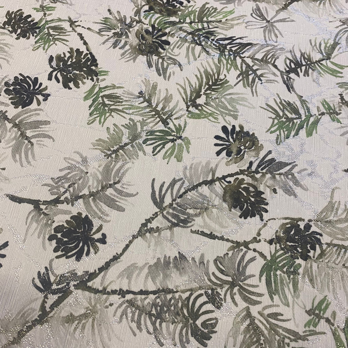 Decke Lärchenzapfen – 85x85 cm | Winterdecke Tischdeko Winter von Wimpelberg