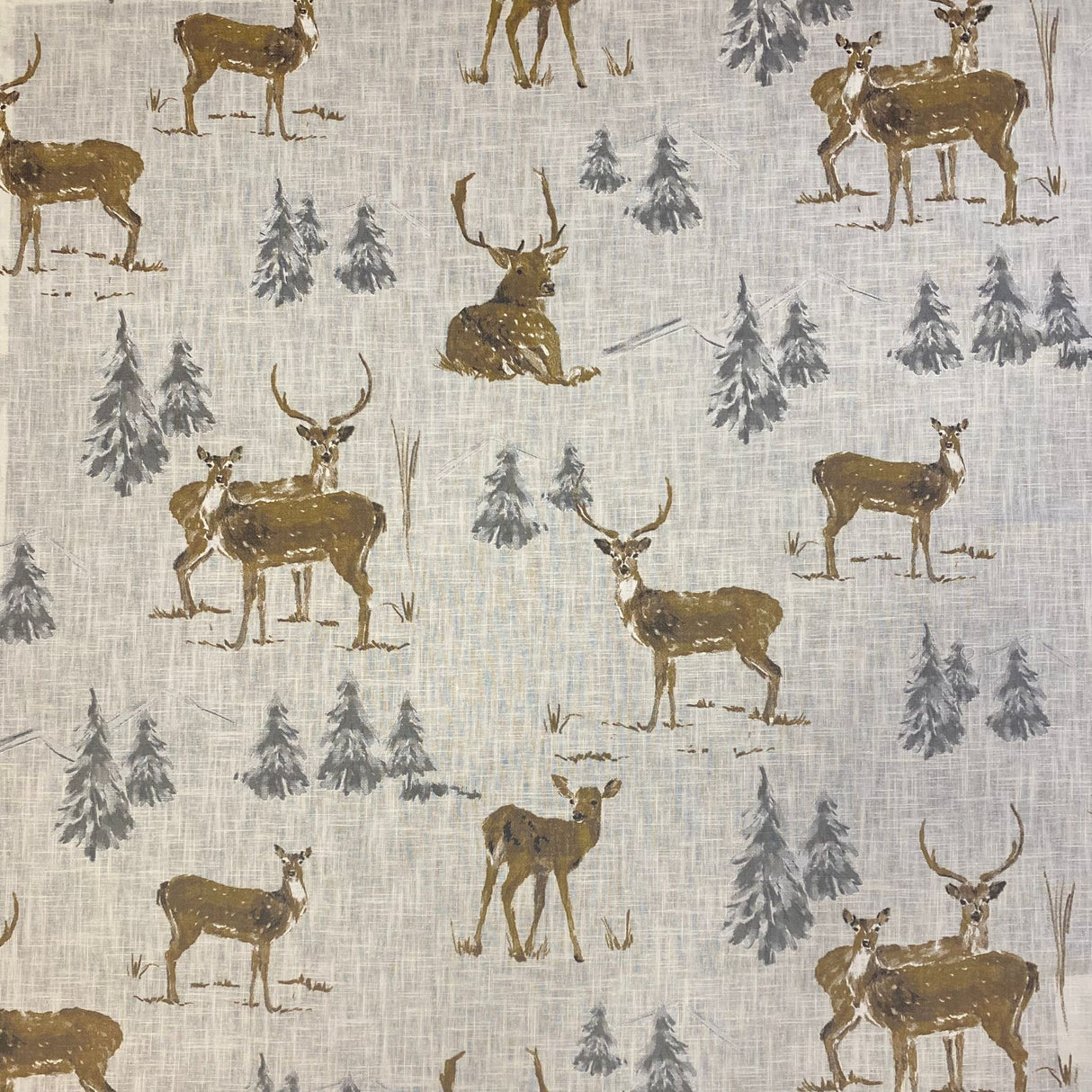 Winterdecke Rehwild – 85x85 cm | Winterdecke Tischdekoration von Wimpelberg