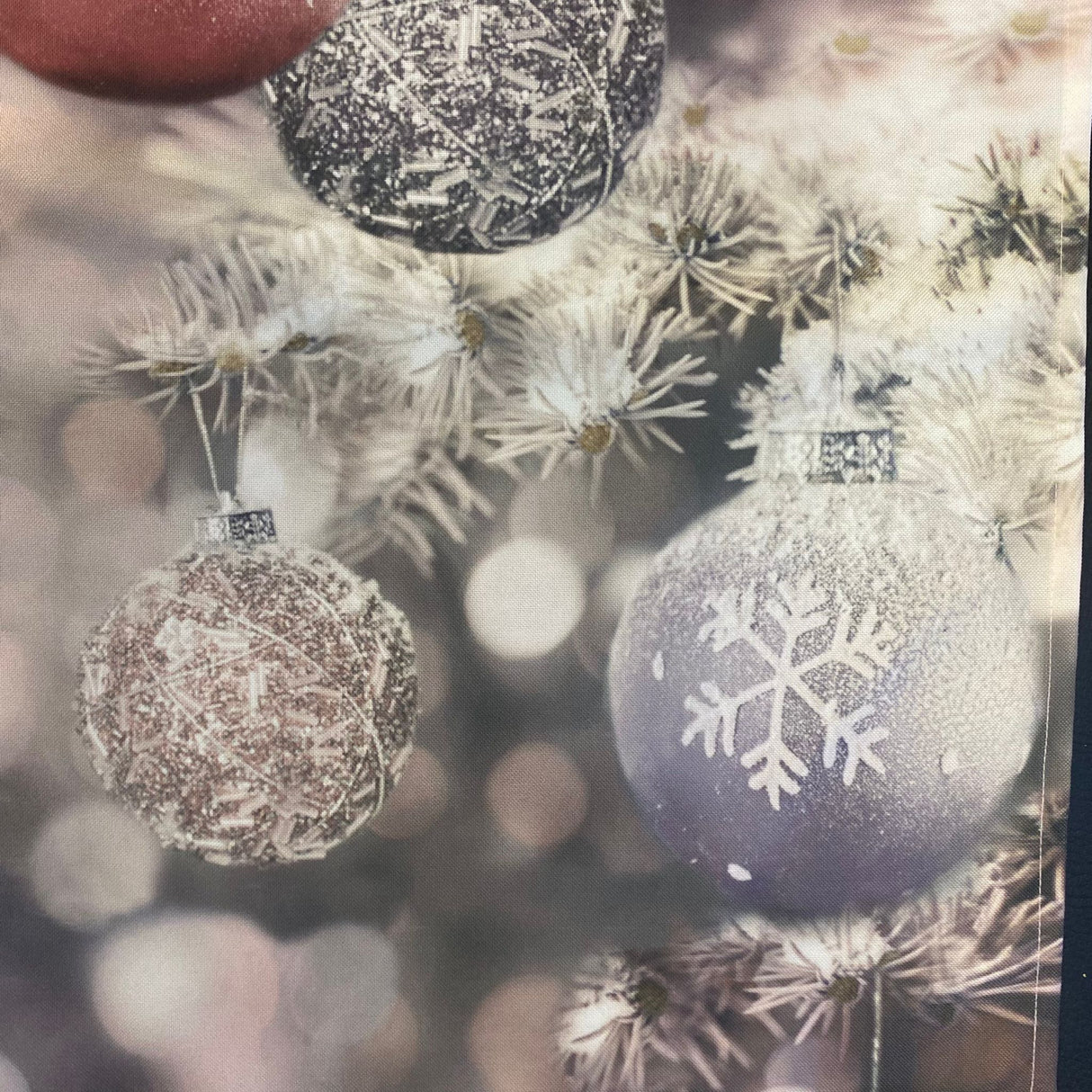 Weihnachtsläufer 40x160 cm mit Kugeln – Tischdeko Weihnachten von Wimpelberg