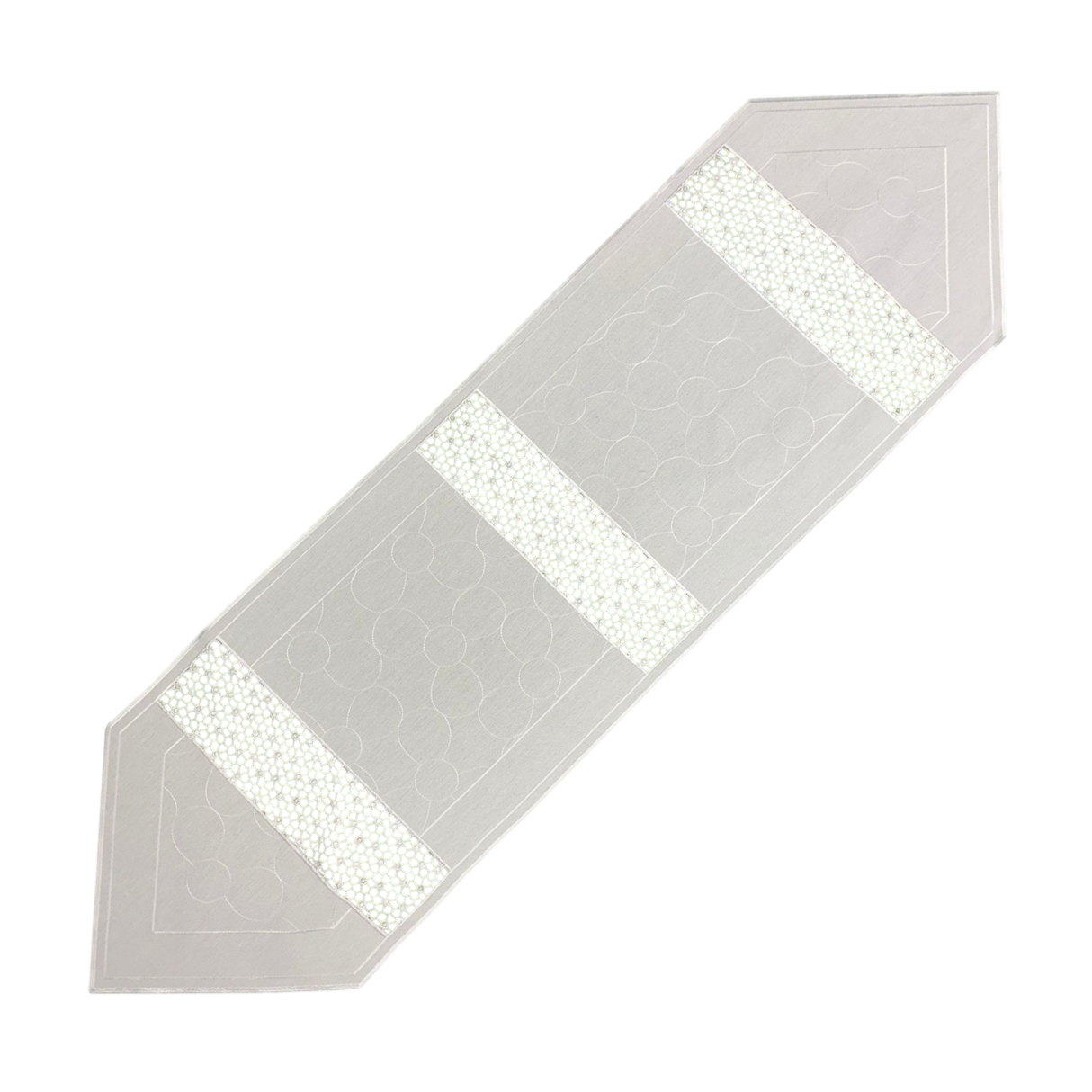 Tischläufer Plauener Spitze Wollweiß – Plauener Spitze | Ganzjahres Deko weiß von Wimpelberg