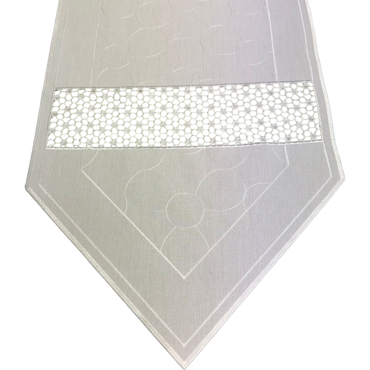 Tischläufer Plauener Spitze Wollweiß – Plauener Spitze | Ganzjahres Deko von Wimpelberg