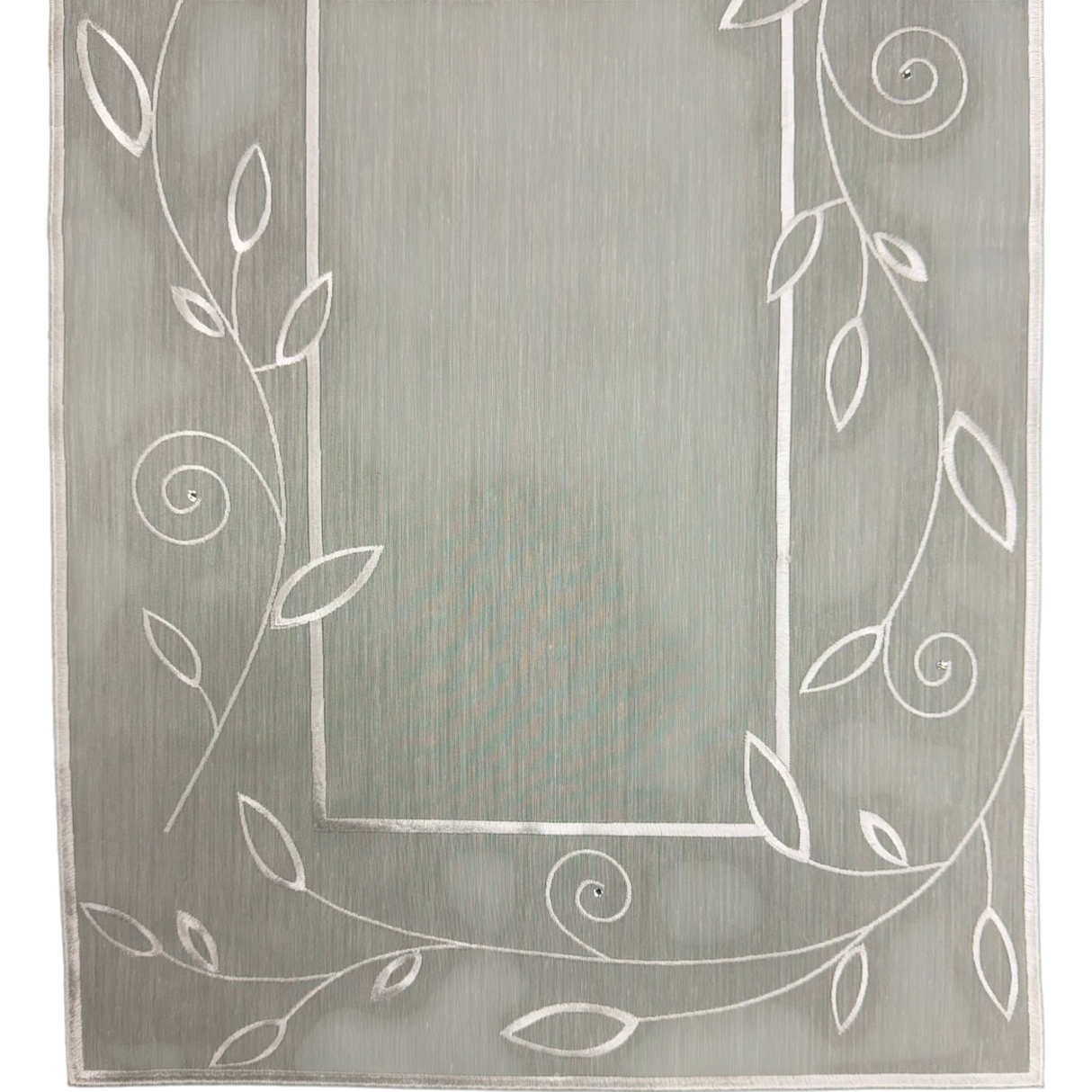 Plauener Spitze Tischläufer mit Rankenverzierung – Wollweiß für edle Akzente von Wimpelberg