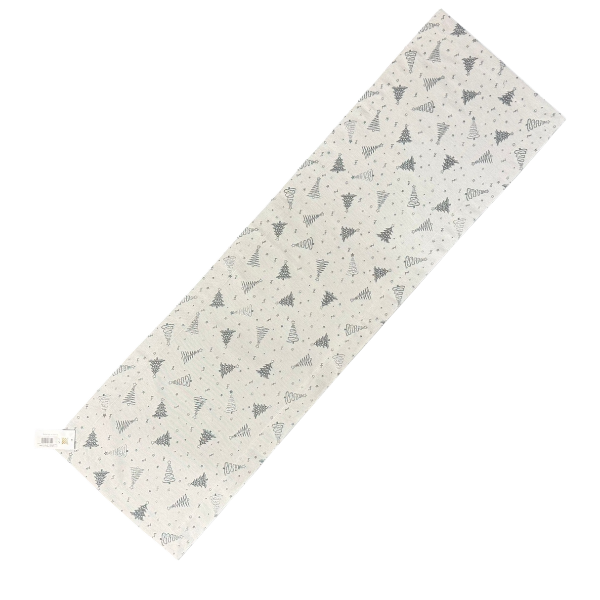 Weihnachtsläufer "Sturm" – Grau mit kleinen Weihnachtsbäumen | Weihnachten 40x140cm von Wimpelberg