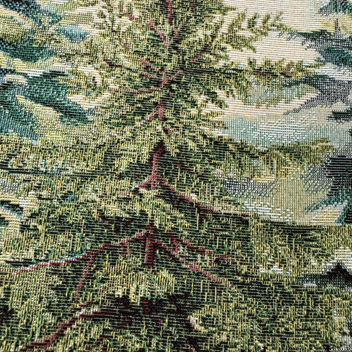 Winterläufer "Wald" mit Tannen – Ovales Design | Tischdeko Winter von Wimpelberg