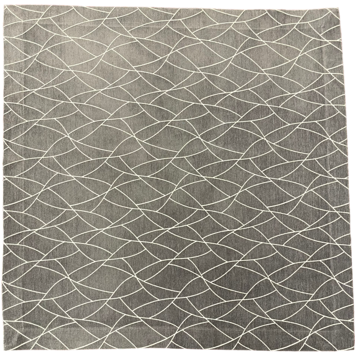 Decke Josefine mit Linienmuster – Tischdeko Decke Ganzjahresdecke Dunkelgrau von Wimpelberg