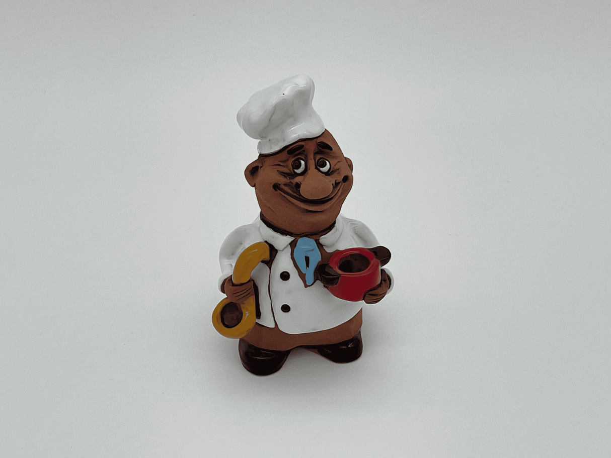 Räucherfigur "Koch" aus Keramik von Wimpelberg