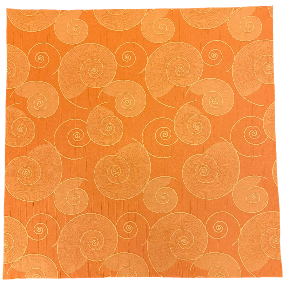 Decke 85x85cm Ammoniten orange | Tischdecke | Deko für den Tisch von Wimpelberg