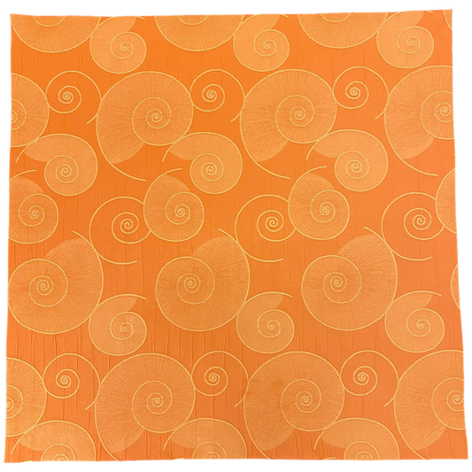 Decke 85x85cm Ammoniten orange | Tischdecke | Deko für den Tisch   von Wimpelberg