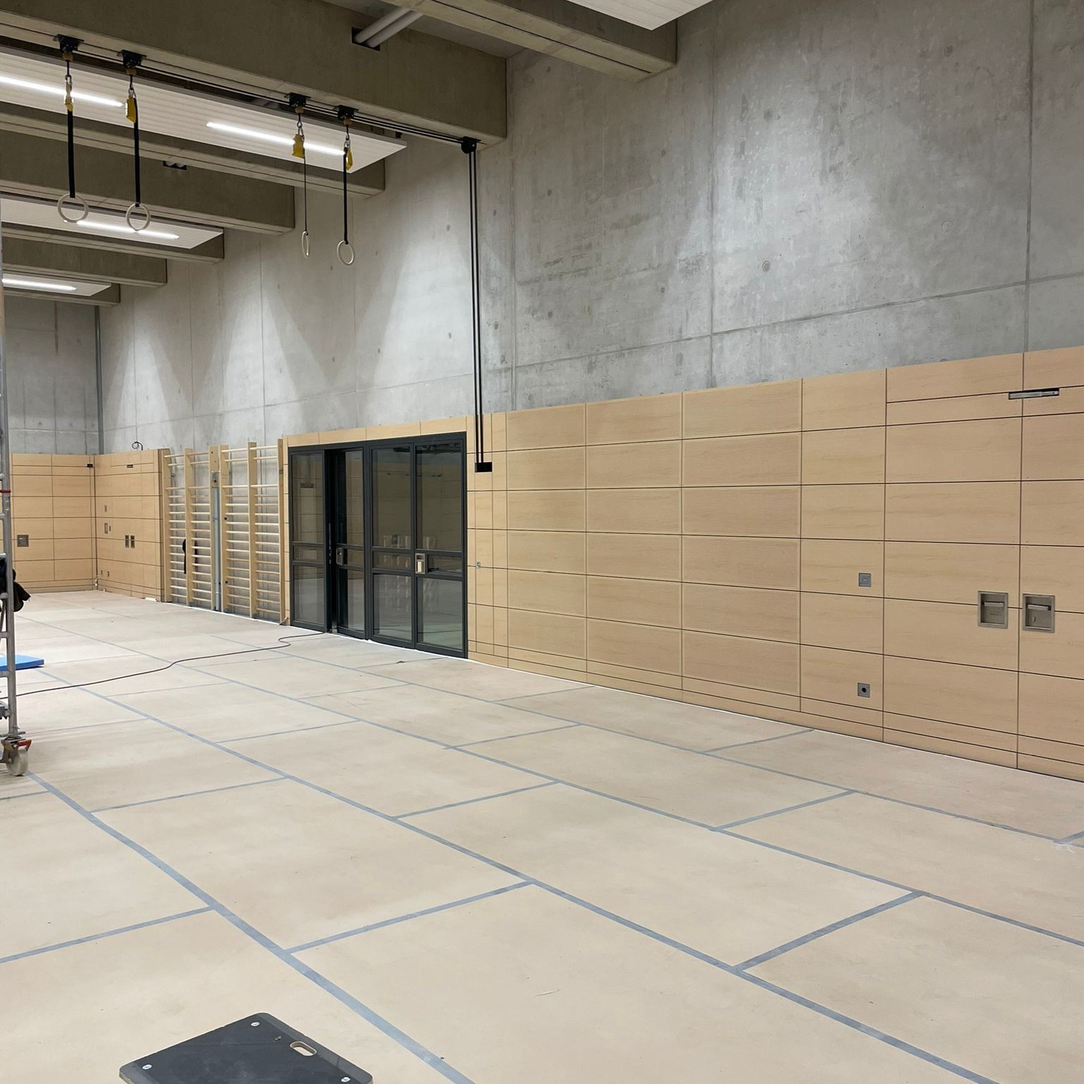 Sporthalle mit hochwertigem Sportboden