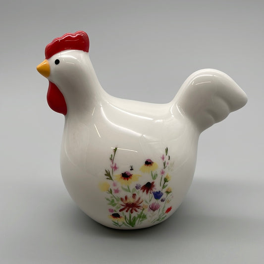Deko Huhn Keramik | Blumendekor   von Wimpelberg