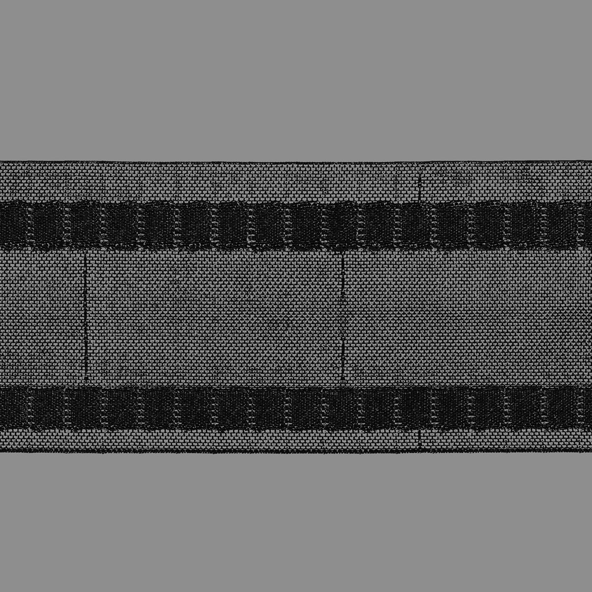 Wellenband schwarz 6112 beschich. 8cm/ 1/23 von Wimpelberg