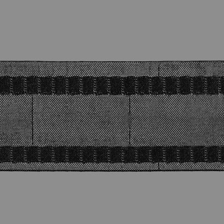 Wellenband schwarz 6112 beschich. 8cm/ 1/23 von Wimpelberg