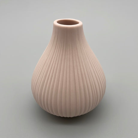 Minivase Pastell aus Steingut | Vase klein  pink von Wimpelberg