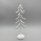 Deko Baum mit Vogel und Schnee-Dekor Acryl mit Licht | Winterdeko  35cm von Wimpelberg