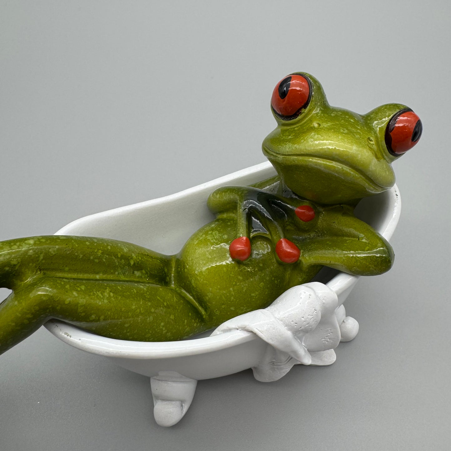 Dekofigur Frosch in Badewanne – Formano Deko Froschhausen von Wimpelberg